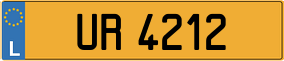 Trailer License Plate
